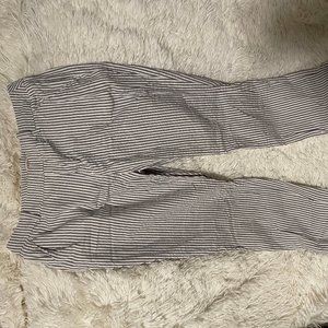 pin strip cotton pants